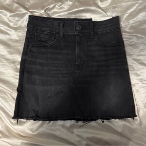American Eagle Hi-Rise Mini Skirt - Black Denim - Next Level Stretch